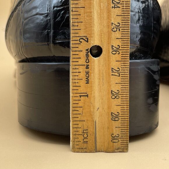 Sevasta Italiano Leather Dress Shoes Men's 11 Black Snake Pattern Dandy Grandad - Picture 8 of 16